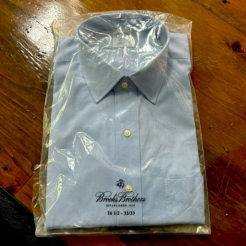Brooks Brothers light blue button down shirt brand new never used